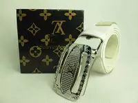 ceinture louis vuitton  ovale rectangulaire 2011 nouveau-blanc